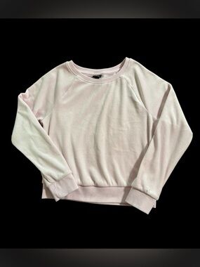Little girls Art Class Pink Crewneck Velvety Sweatshirt
